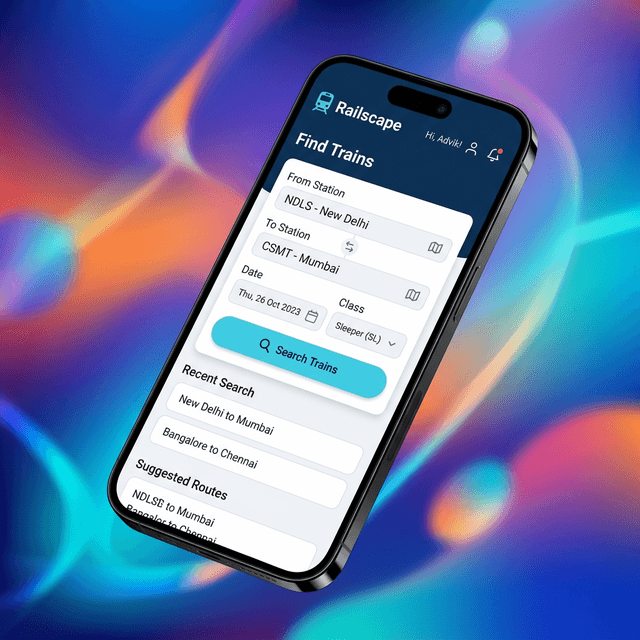 Railscape App Hero Mockup